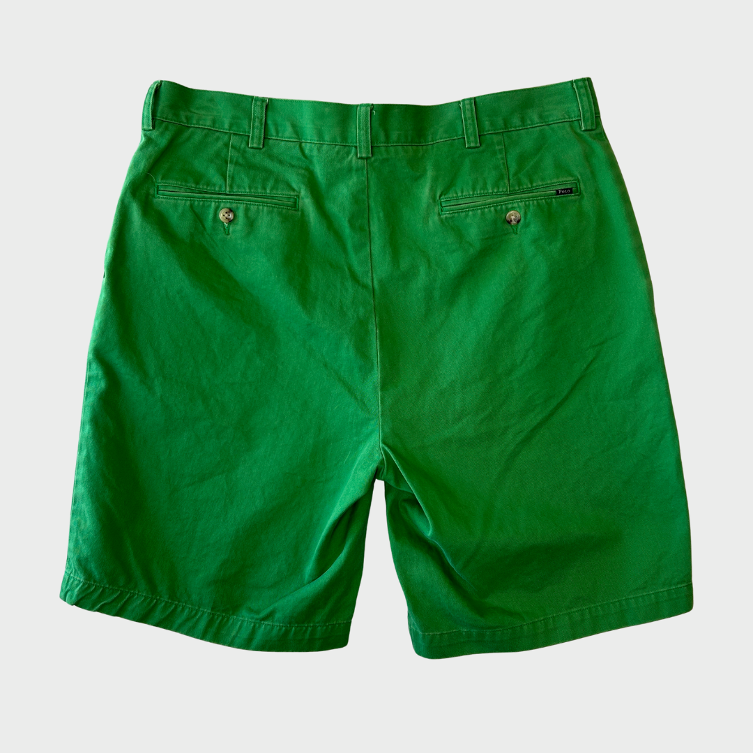 00's Polo Ralph Lauren ショーツ ハーフパンツ 緑 (34)/A3906P-SO
