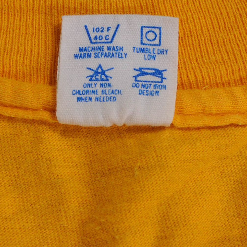 80's champion BOSTON DOLLEGE Tシャツ 黄 (XL)/A2809T-SO
