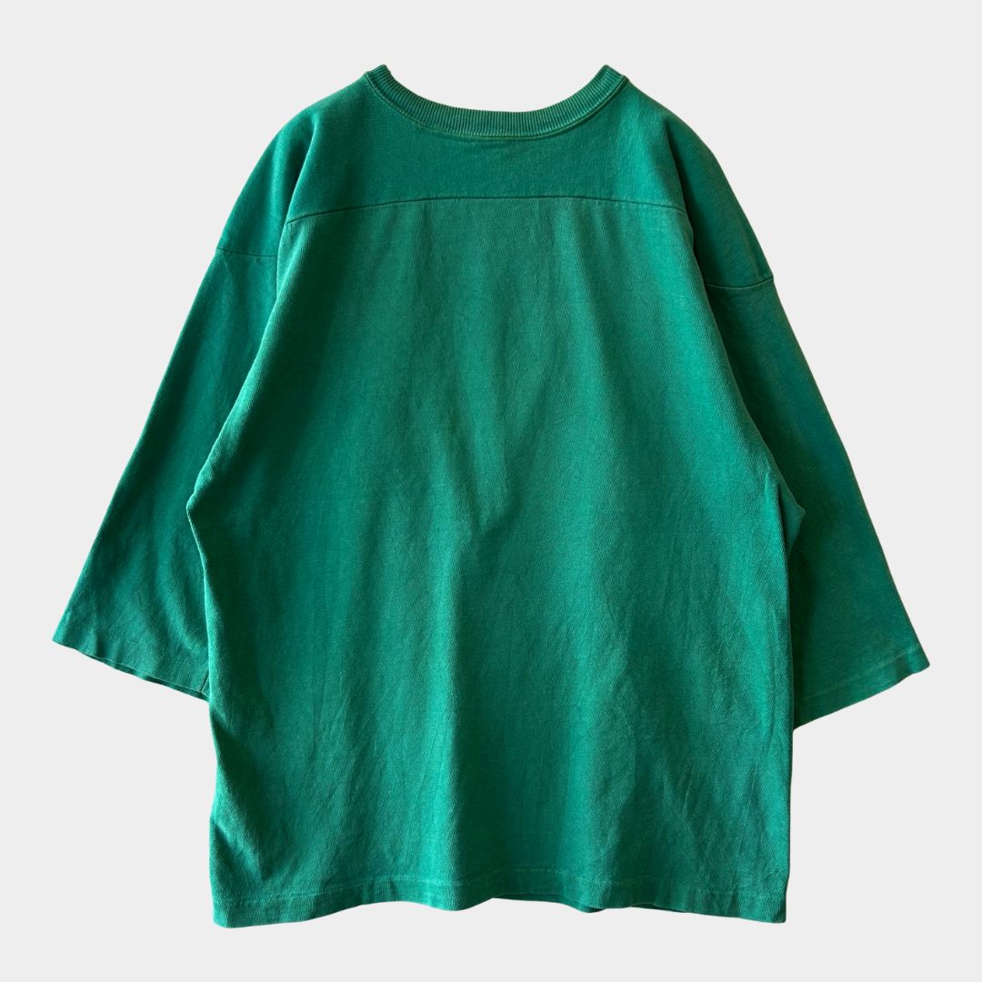 70's champion football フットボール Tシャツ グリーン (XL)/A7210T-SO