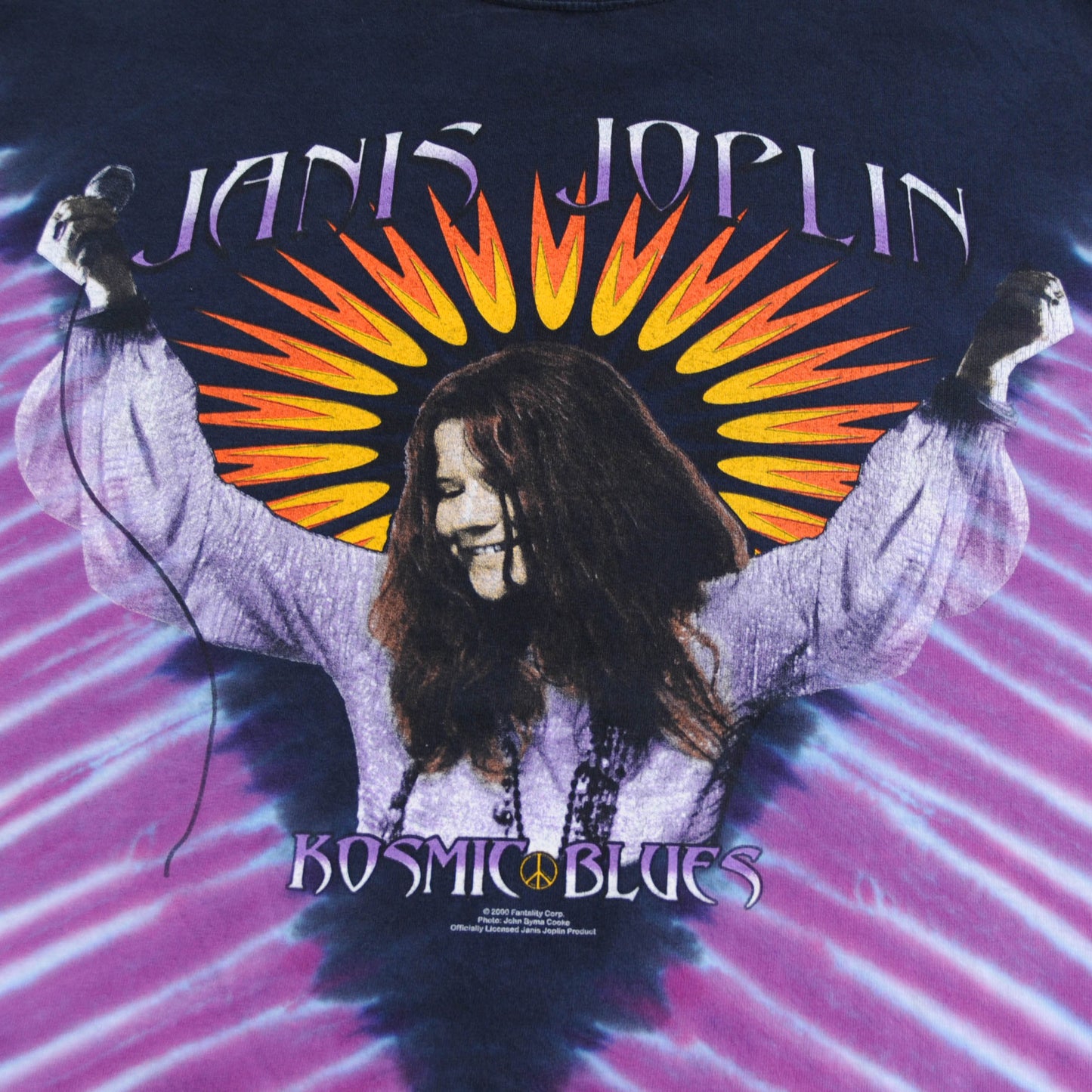 00’s JANIS JOPLIN タイダイ染 Tシャツ (不明)/A4321T-S