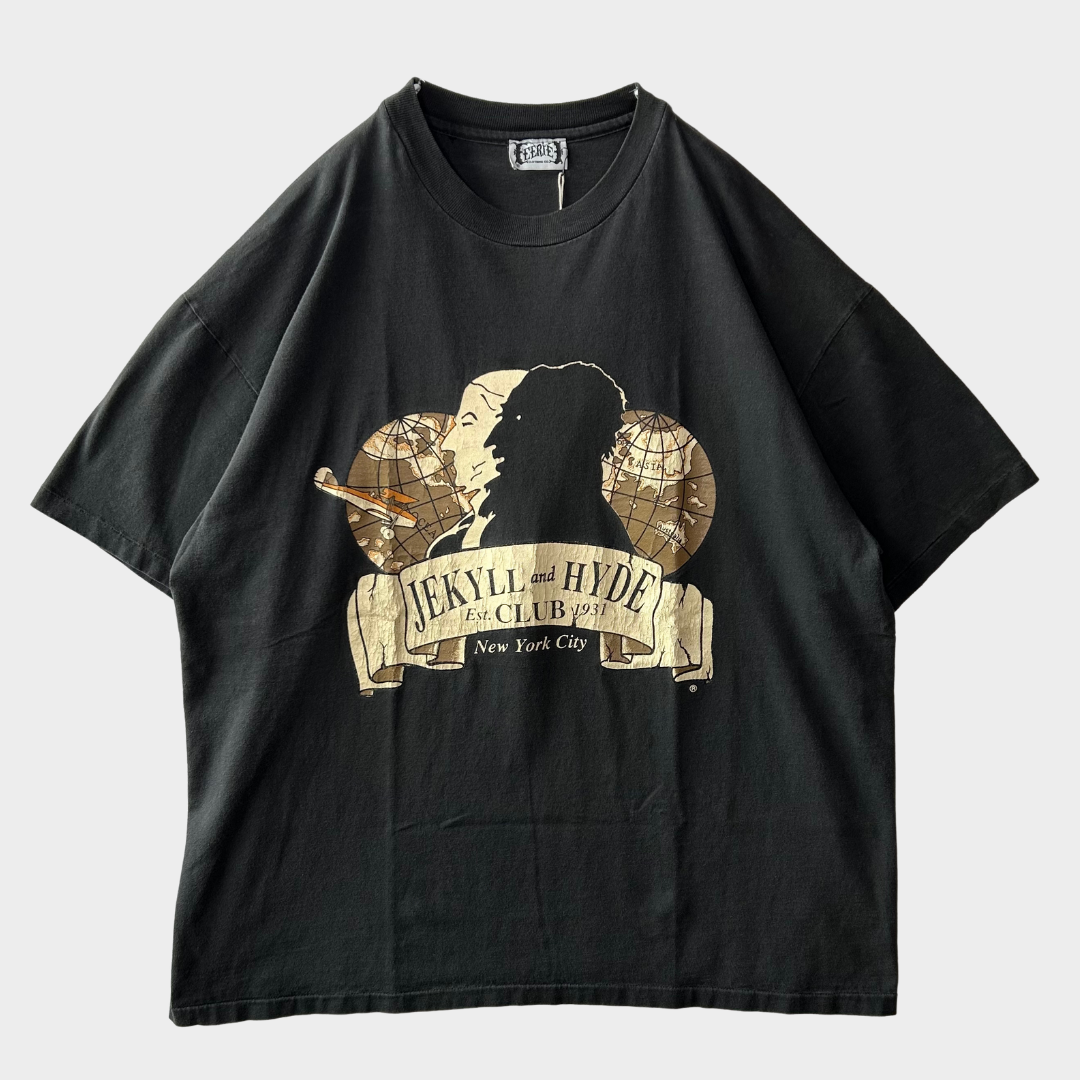 90's "JEKYLL and HYDE Est. CLUB 1931" T-shirt (不明)/B2076T-SO