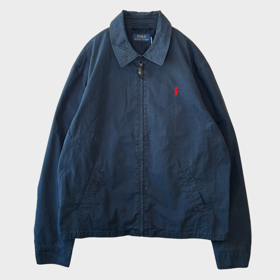 00's Polo Ralph Lauren スィングトップ 紺 (XL)/B1491O-SO