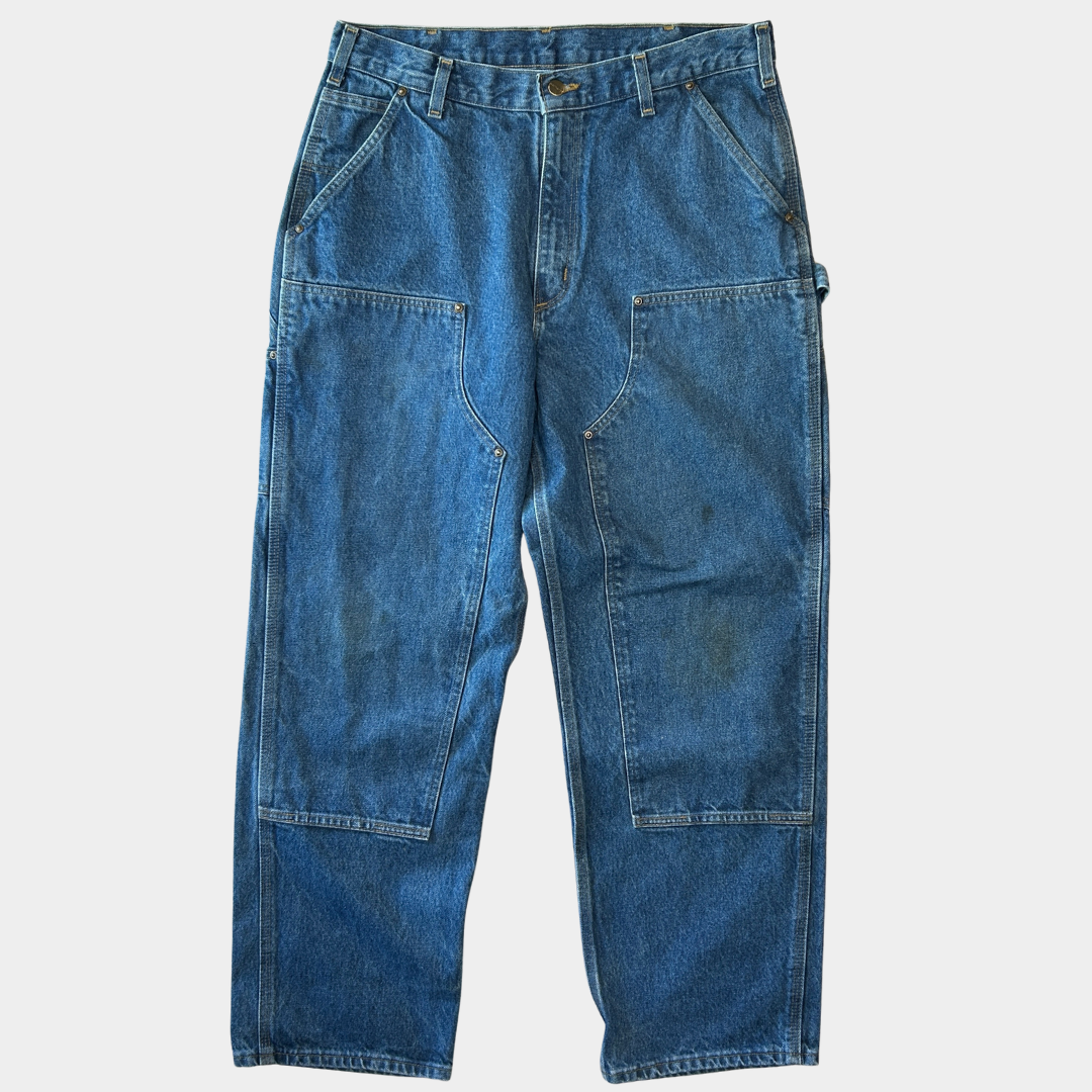 00's Carhartt ダブルニーデニムパンツ Loose Fit B73-DST(36×32 00's Carhartt ダブルニーデニムパンツ Loose Fit B73-DST(36×32