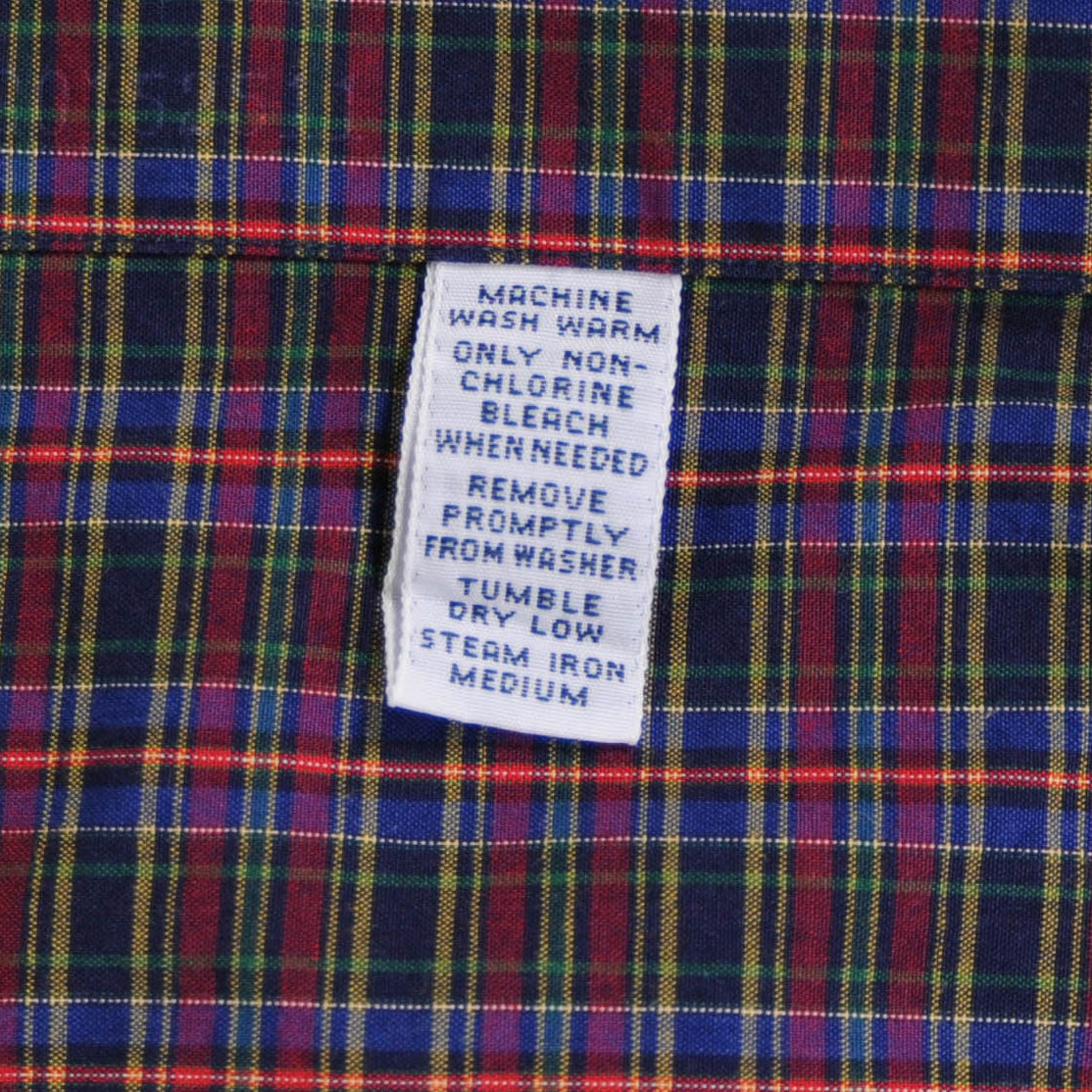 Ralph Lauren 切替チェックシャツ 赤 (L)/A4603SH-SO