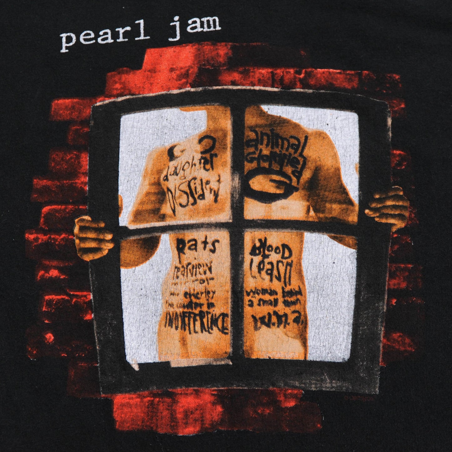 90's Pearl Jam "window pain" Tシャツ (L)/A4026T-O