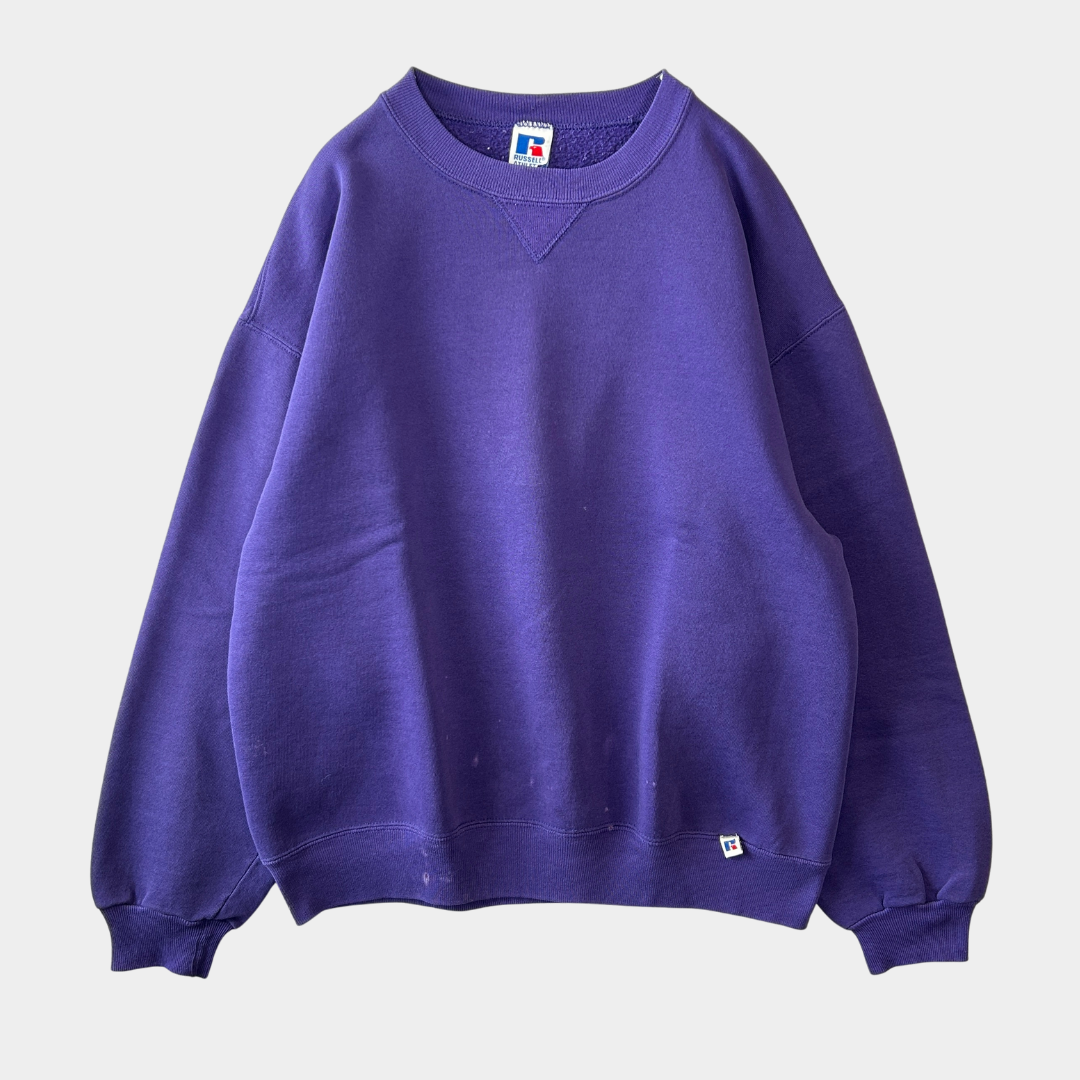 90's Russell ラッセル ブランクスウェット USA製 パープル (L)/A7764S