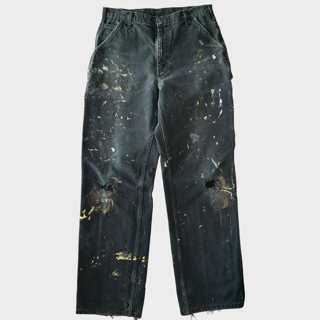 00's Carhartt カーハート ペインターパンツ 黒 (33 34)/A8934P-SO 00's Carhartt カーハート ペインターパンツ 黒 (33 34)/A8934P-SO