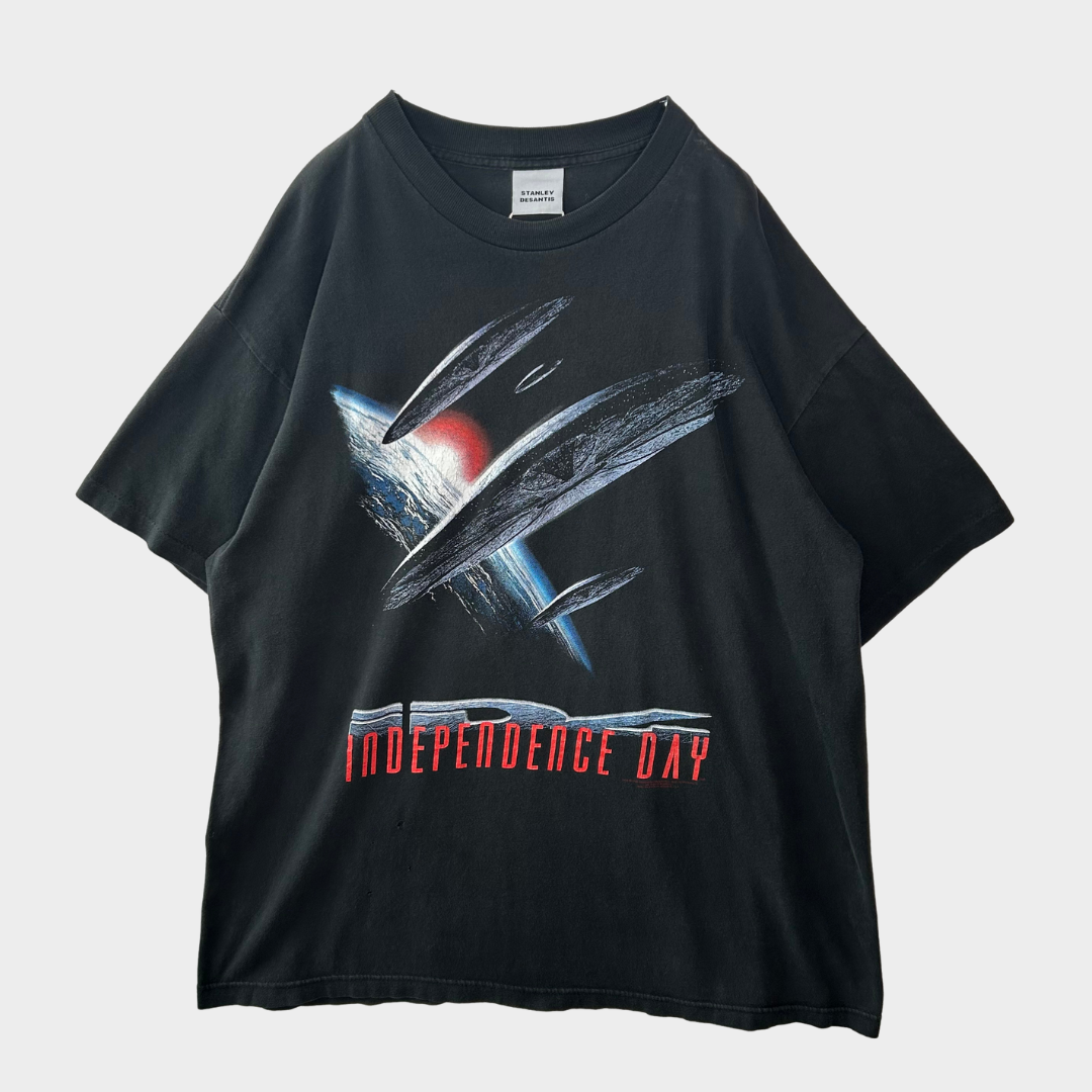 90's STANLEY DESANTIS インデペンデンスデイ ムービーTシャツ 黒 (XL)/A6760T-SO