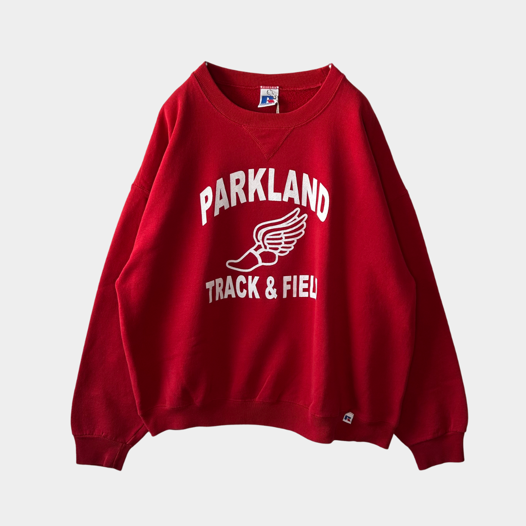 90's Russell Athletic ラッセル スウェット ウィングフット 赤(XL)/A5230S-SO