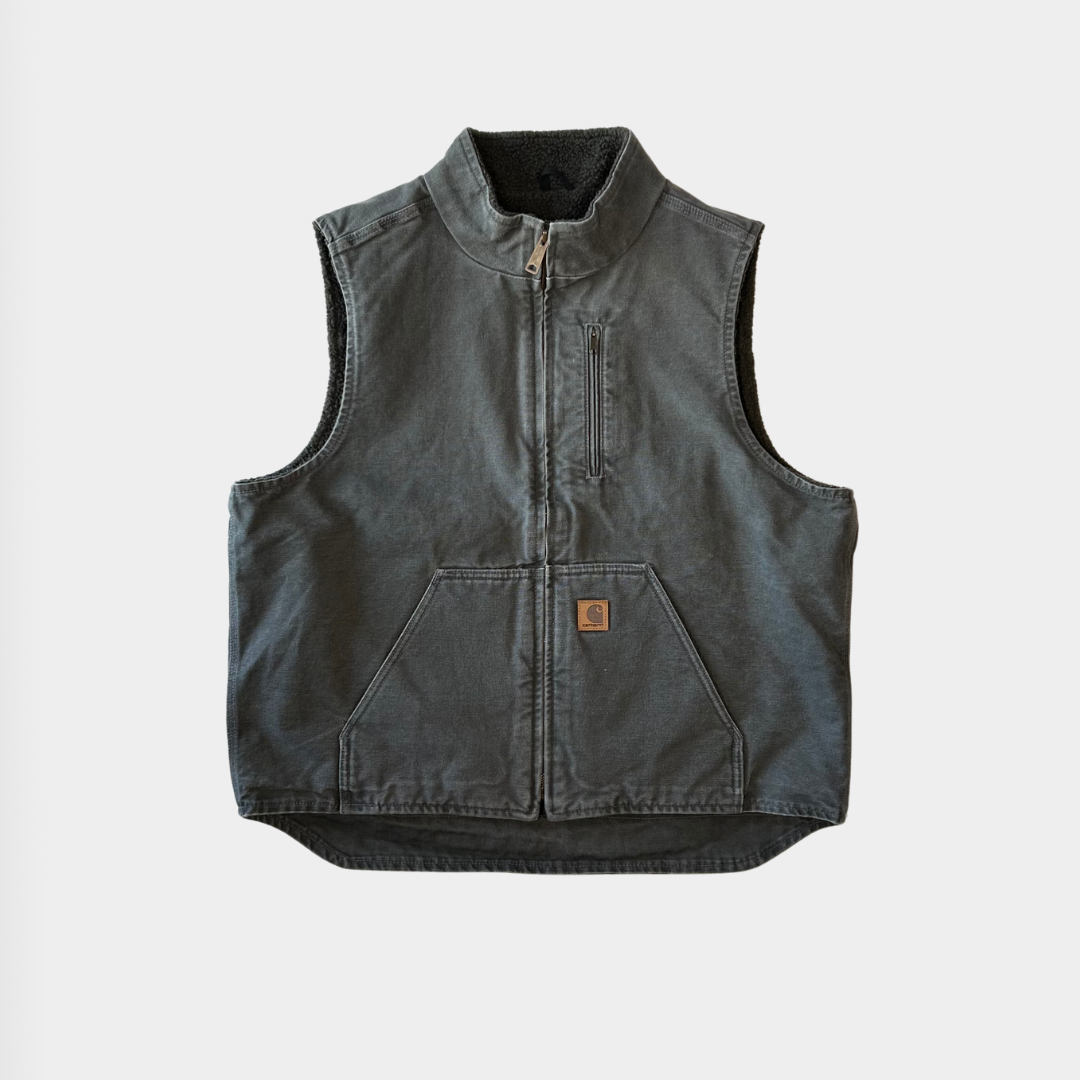 00's Carhartt カーハート ダックベスト V33-GVL(XL-R)/B0989V-SO 00's Carhartt カーハート ダックベスト V33-GVL(XL-R)/B0989V-SO