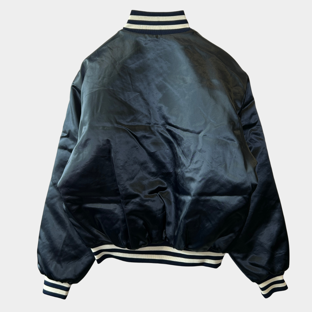 90's Swingster U.S.NAVY ナイロンスタジャン ミリタリー 紺(L)/A8364O-SO