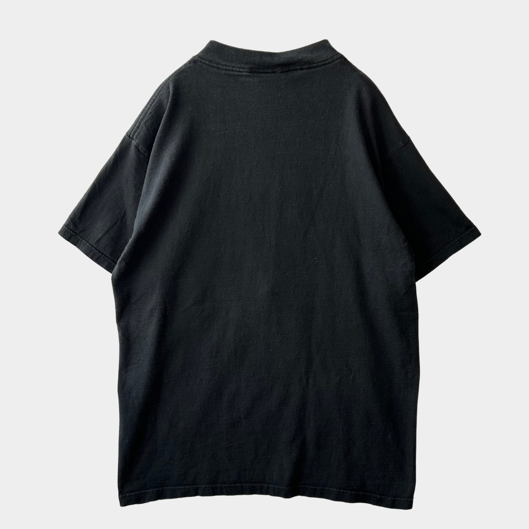 90's PEPSI-COLA"WET T-SHiRT"ペプシコーラ プリントTシャツ アドバタイジング 黒(M)/A7073T-SO