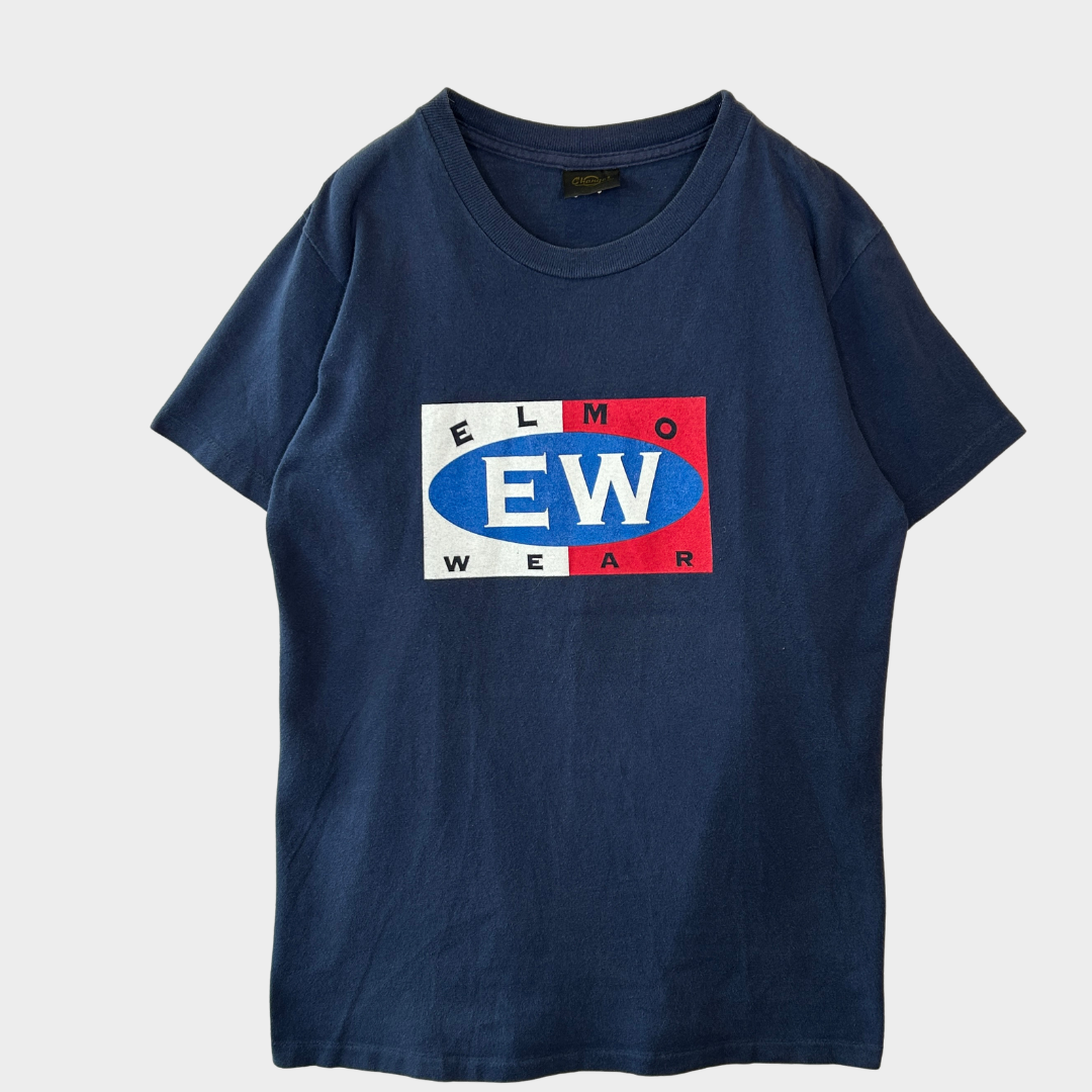 90's Changes セサミストリート ELMO WEAR 半袖Tシャツ ネイビー M/B2743T-SO