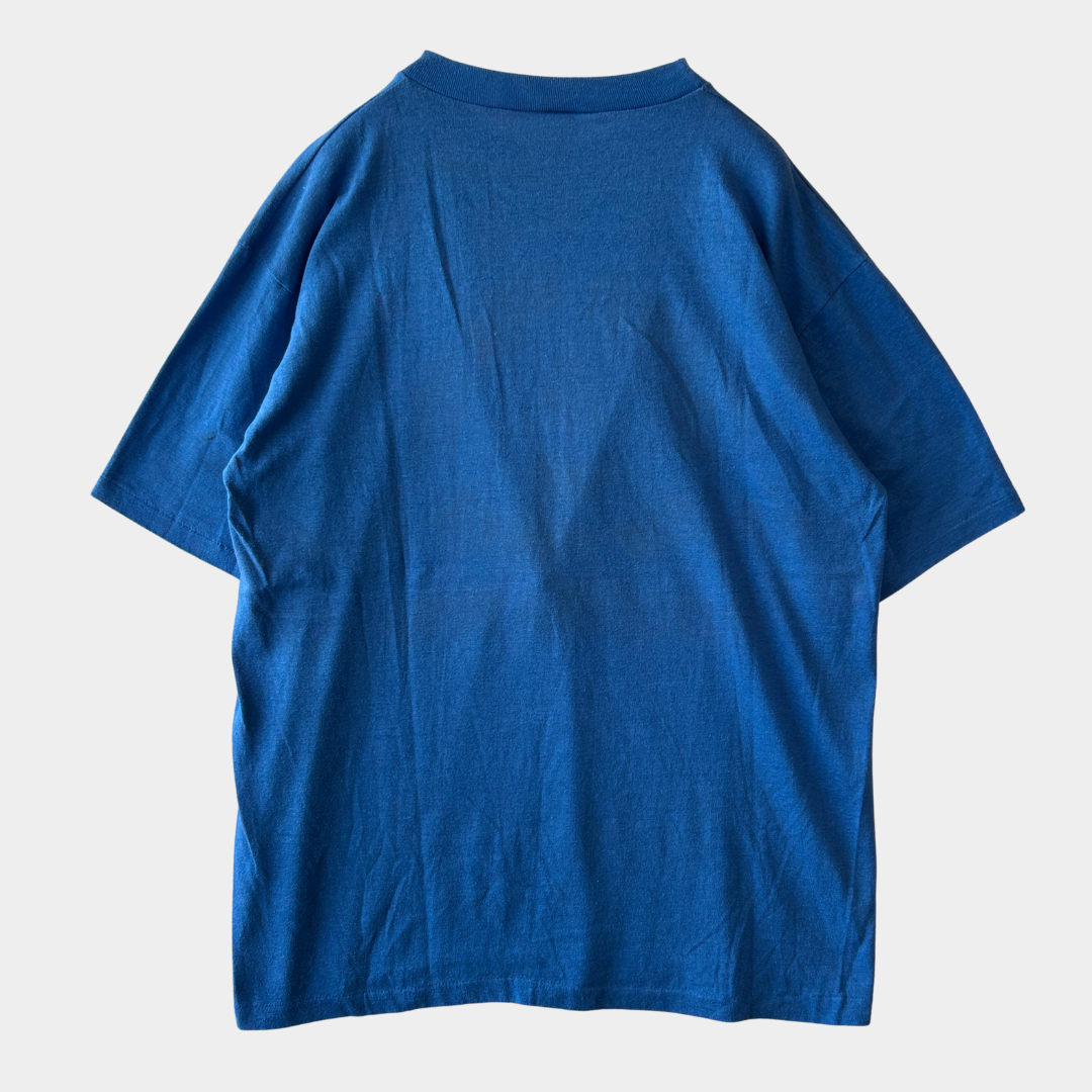 80's ARTEX U.S.AIR FORCE 沖縄米軍基地 Tシャツ 青(L)/A4096T-SO