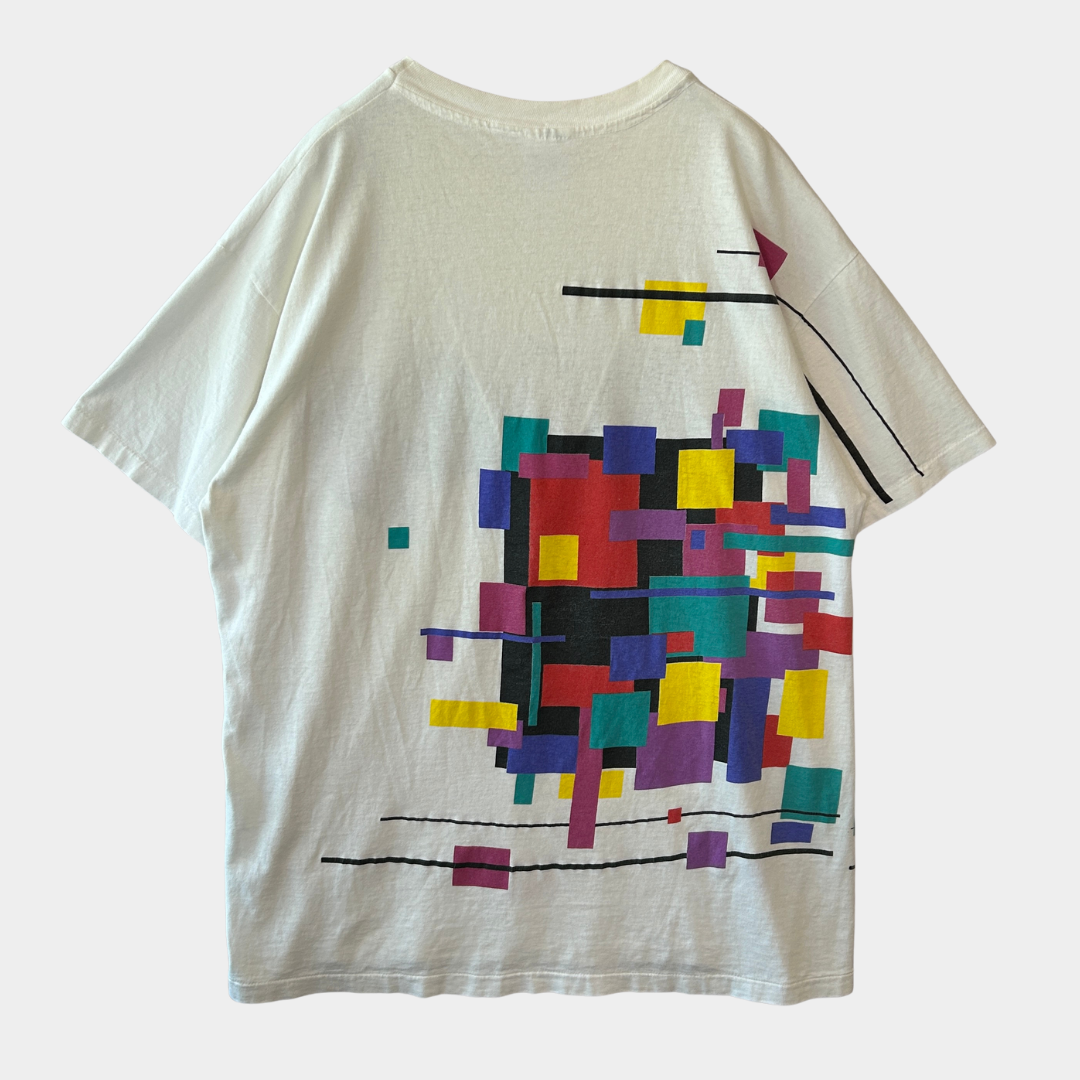 90's yes×Peater Max"Talk"ピーターマックス アートデザイン バンドTシャツ 白(XL)/A4014T-SO