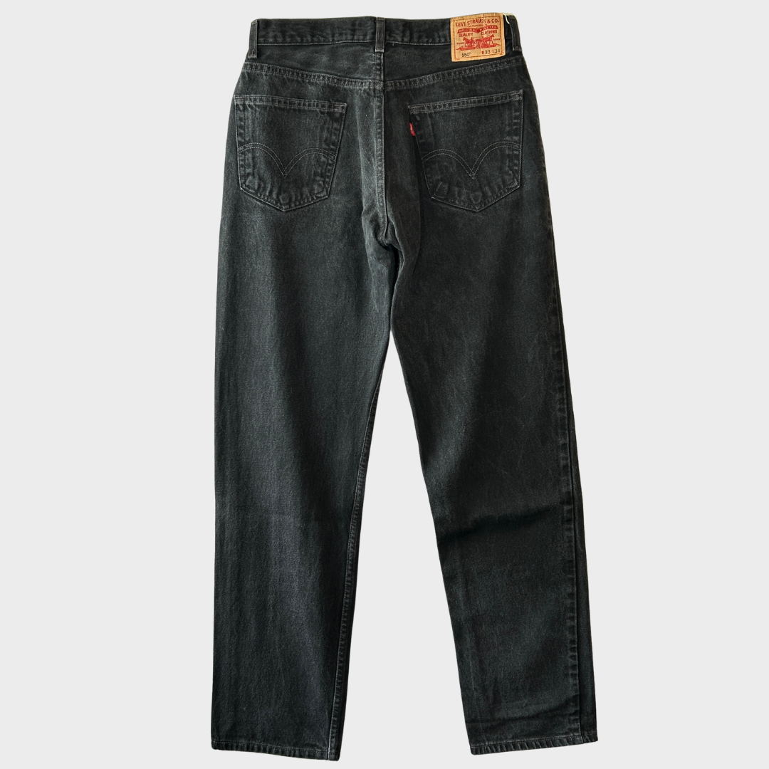 00's Levi's リーバイス 550 ブラックデニム W33/L34 /B2317P-SO