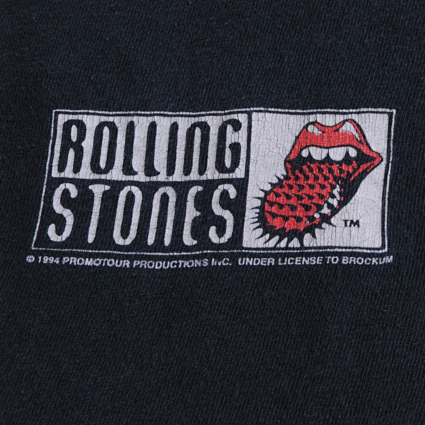 90's ROLLING STONES バンドTシャツ 黒 (M)/A3963T-SO