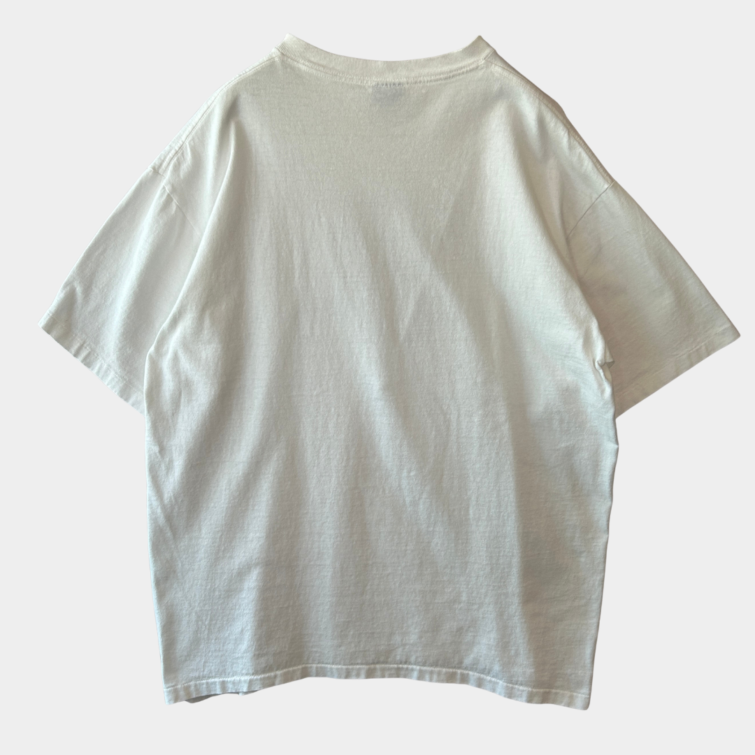 90's Stussy ステューシー グラフィックロゴTシャツ シングルステッチ 白(L)/B2524T-SO