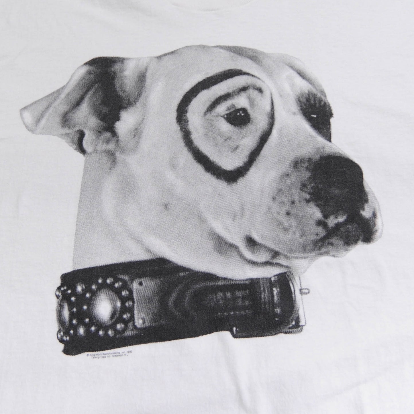90's FRUIT OF THE LOOM リトルラスカルズ 子犬のピートTシャツ 白 (XL)/A3531T-SO