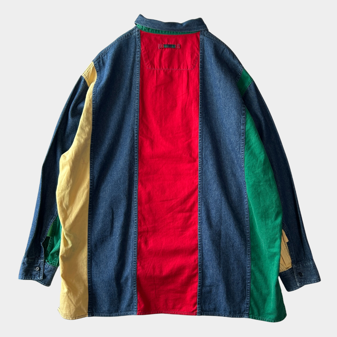 00's COLOURS by ALEXANDER JULIAN denim shirt デニム シャツ マルチカラー (XL)/A7909SH-SO