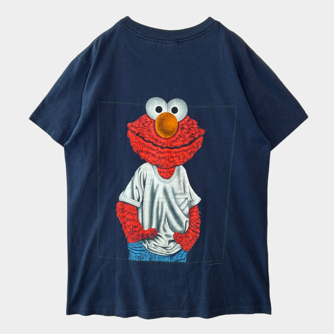 90's Changes セサミストリート ELMO WEAR 半袖Tシャツ ネイビー M/B2743T-SO