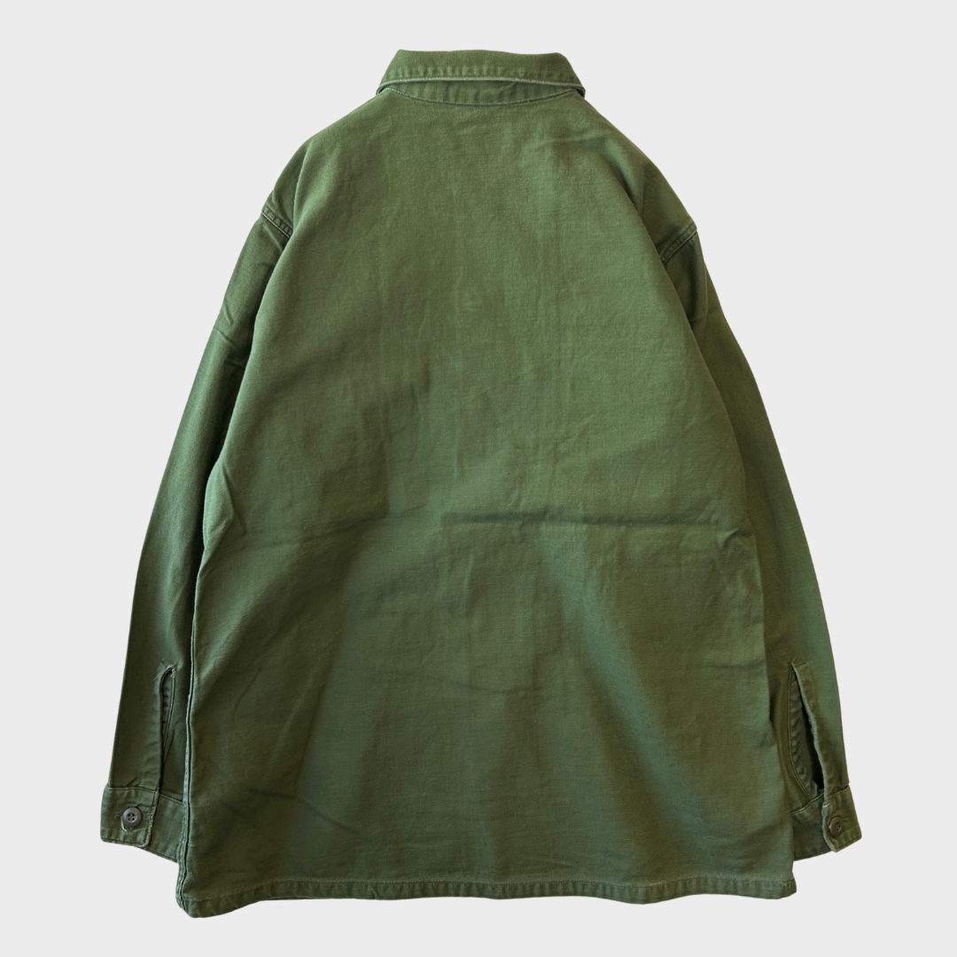60's US ARMY ユーティリティーシャツ OG 107 ミリタリー カーキ (L)/A7733SH-SO