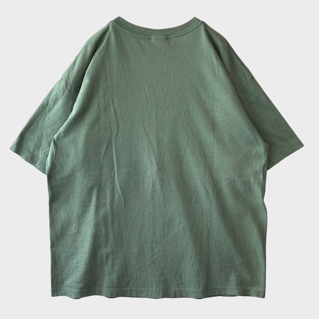 90's OLD GAP ポケットT シャツ シングルステッチ 緑 (XL)/A2782T-SO