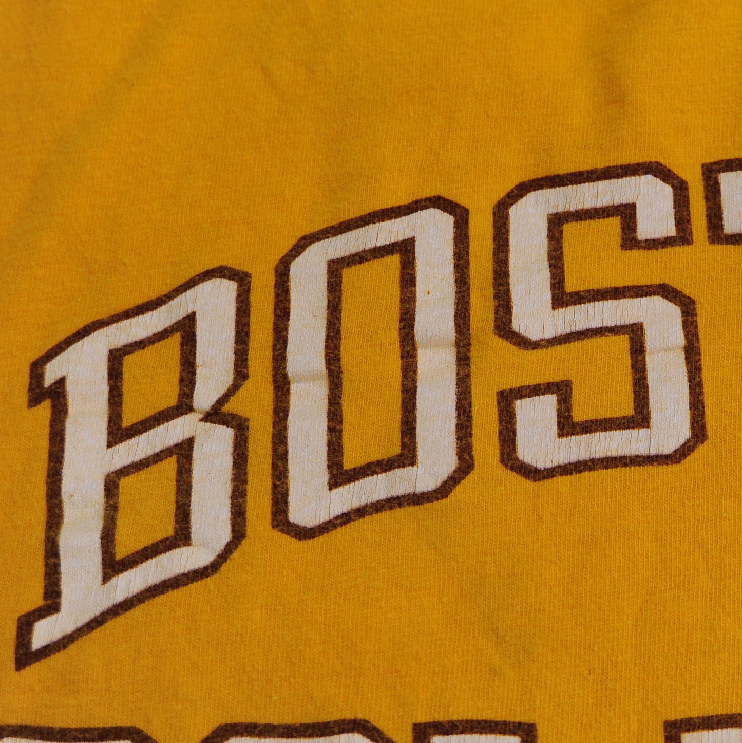 80's champion BOSTON DOLLEGE Tシャツ 黄 (XL)/A2809T-SO