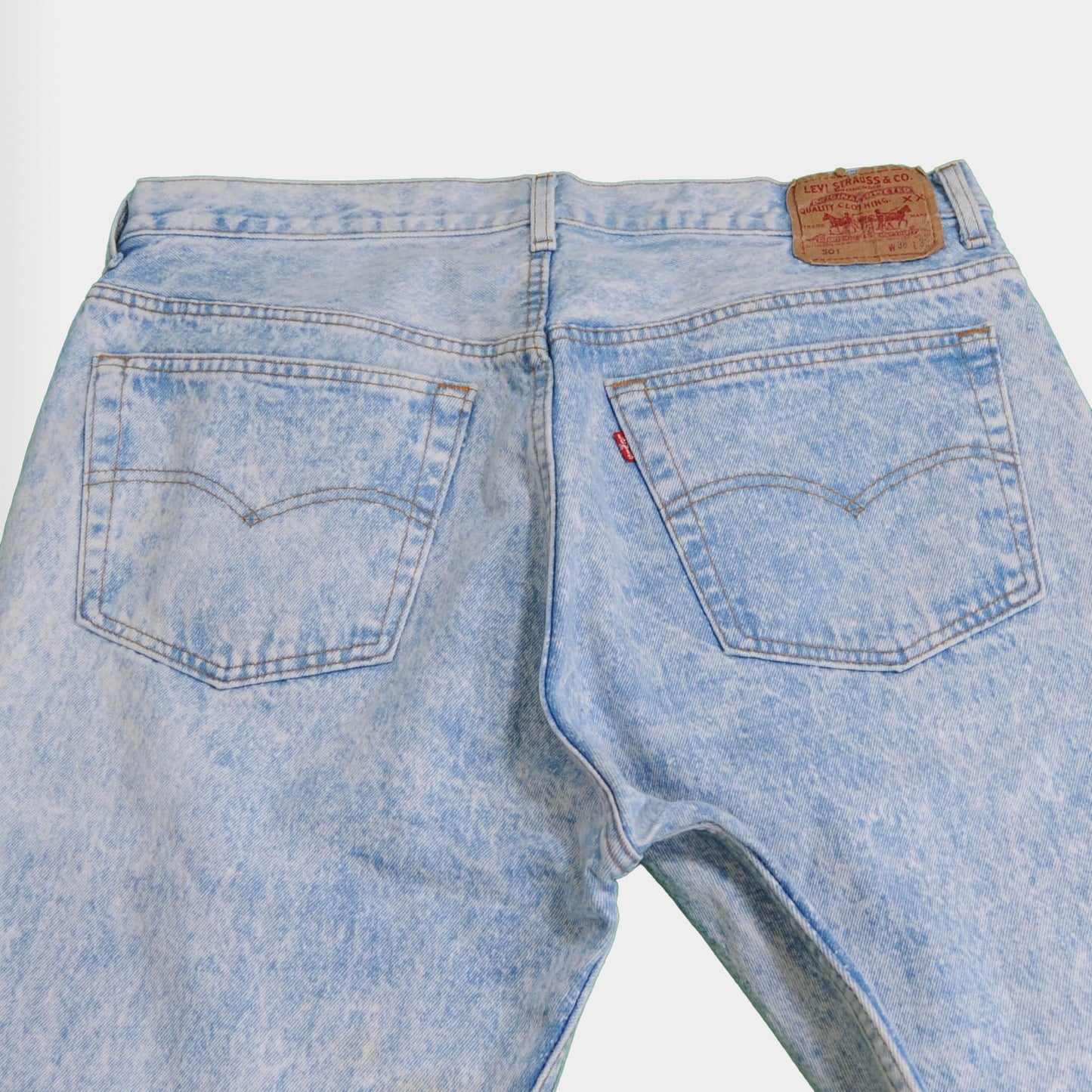 90's Levi's 501 USA ブリーチ薄青(W38L32)/A3608P-S