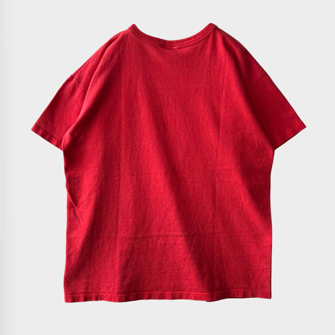 90's Champion NSCO Recreation Services Tシャツ 赤(XL)/A4503T-SO