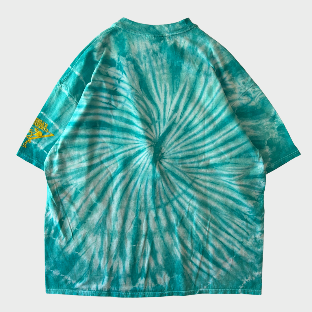 90's Hanes The Greatful Dead タイダイ柄 ダンシング・ベア プリントTシャツ ミントグリーン 2XL /A7461T-SO
