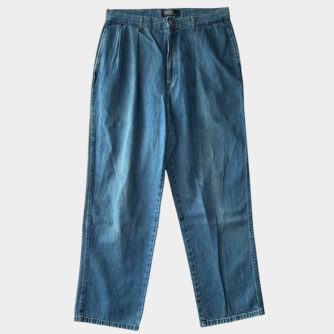 新品 POLO RALPH LAUREN ラルフローレン デニム ブルー 00's Polo Ralph Lauren denim pants ポロ ラルフローレン