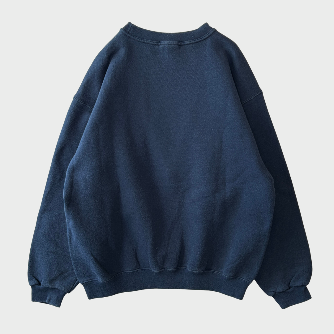 90's NIKE ロゴ スウェット ネイビー M /B0204S-SO