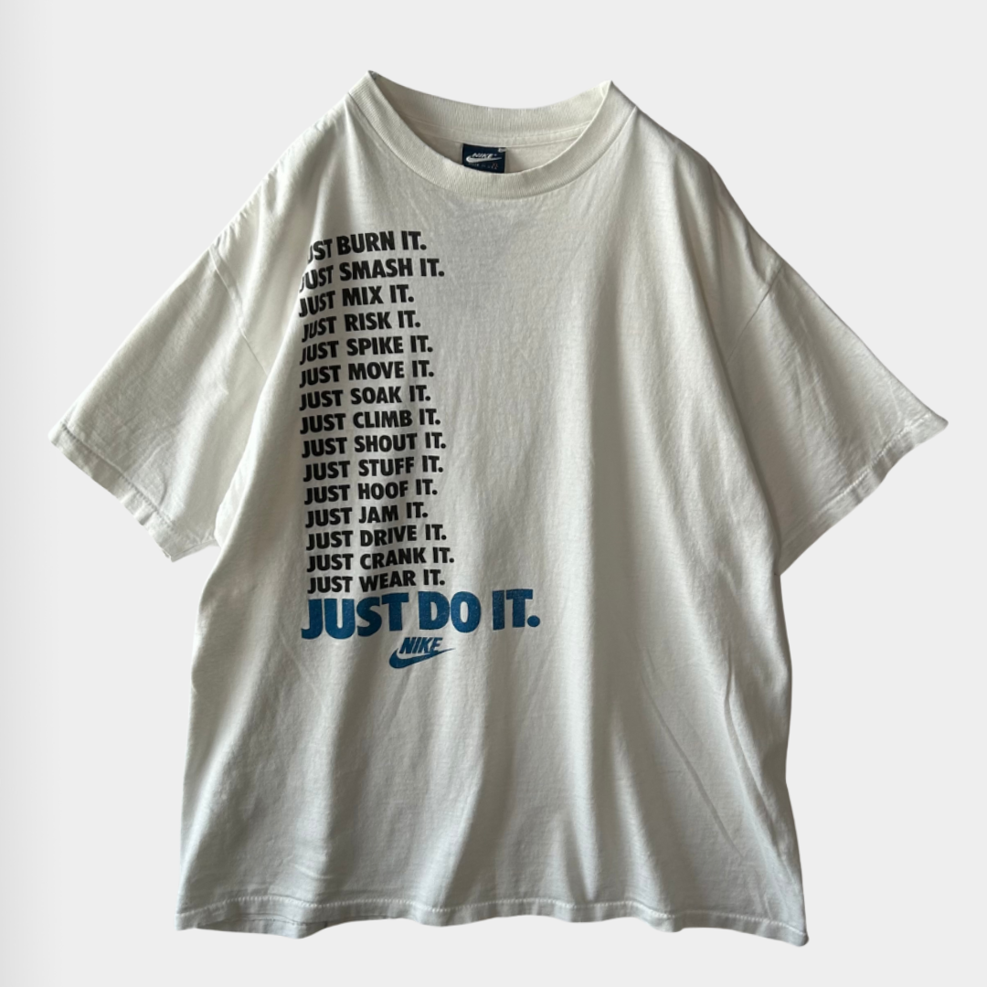 80's NIKE JUST DO IT. Tシャツ ホワイト (XL)/A4415T-SO