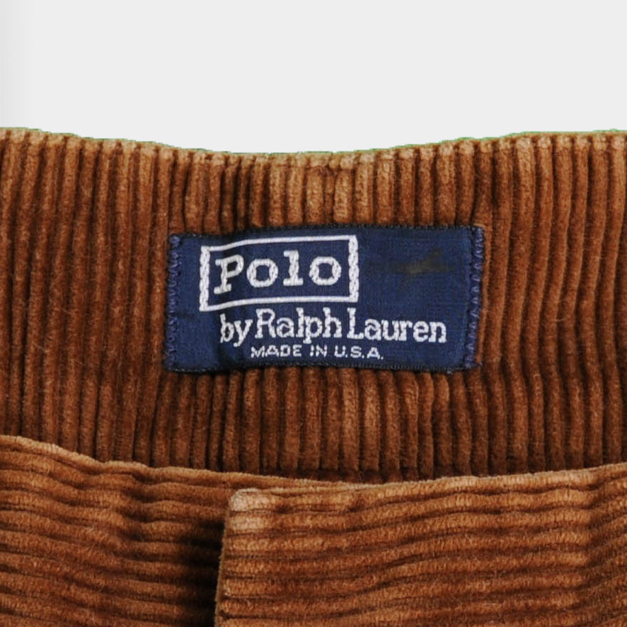 Polo by Ralph Lauren コーディロイ カーゴハーフパンツ 茶(34)/A3905P-SO