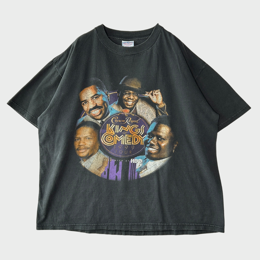 90's All Sport KING COMEDYツアーTシャツ 黒 (XL)/A7591T-SO