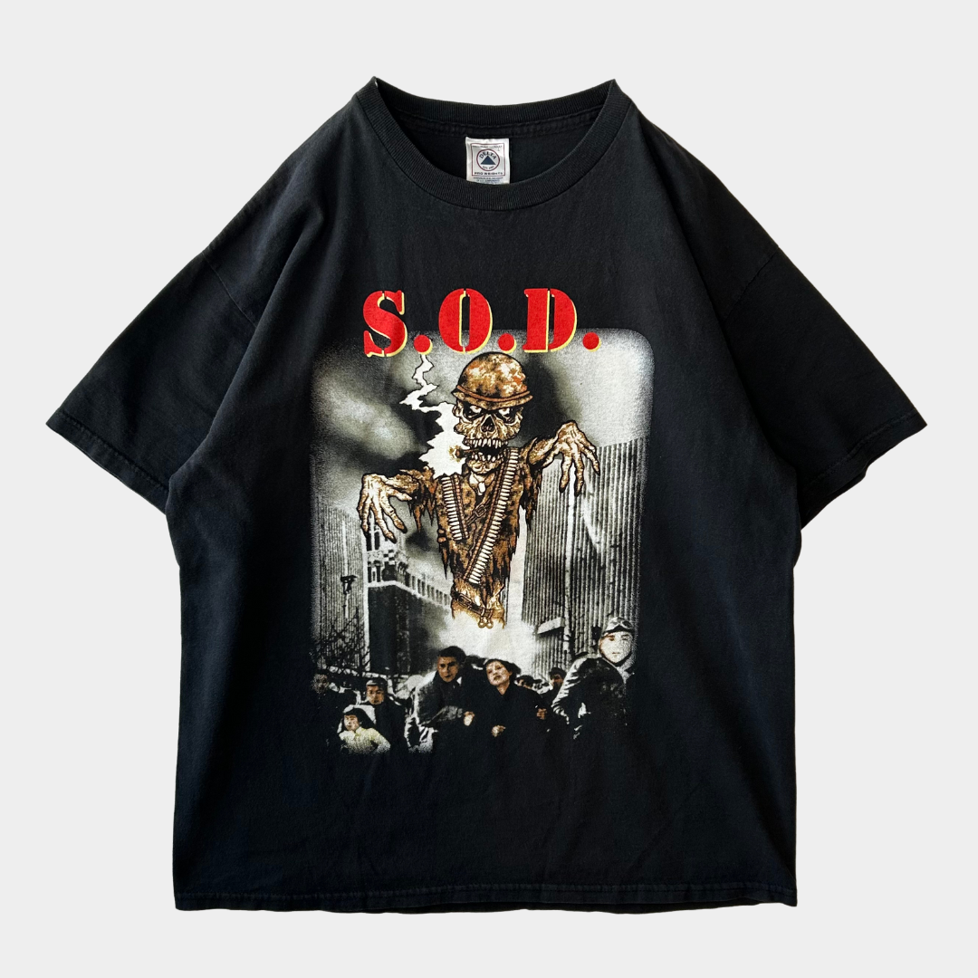 90's S.O.D(Stormtroopers of Death) Live at Budokan アルバムジャケット ミュージックTシャツ(L)/A6282