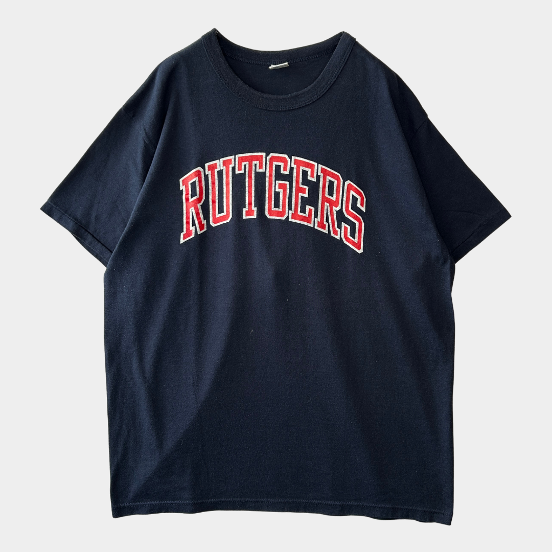 80's Champion RUTGERS Tシャツ 紺(XXL)/A2807T-SO