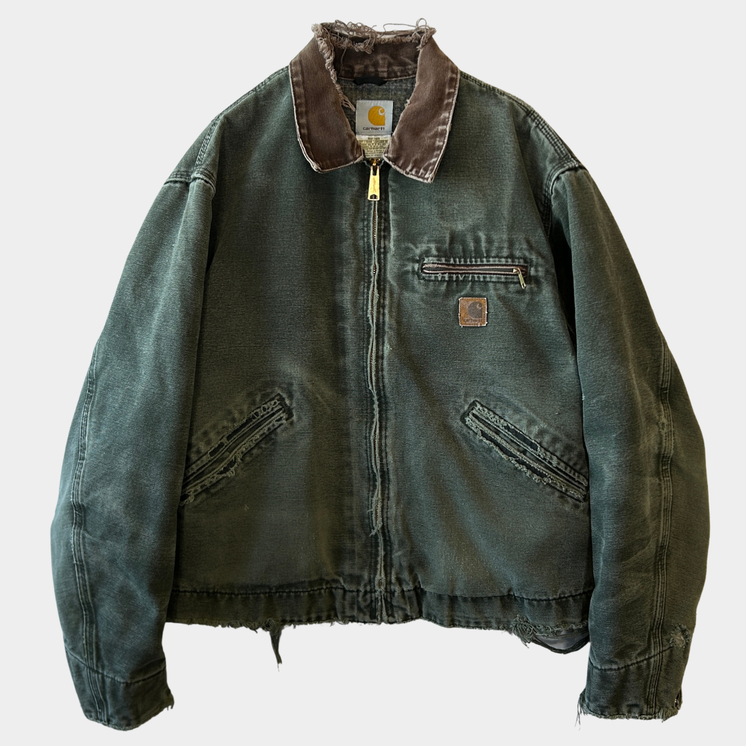 00's Carhartt カーハートJ97 MOS デトロイトジャケット モスグリーン 00's Carhartt カーハートJ97 MOS デトロイトジャケット モスグリーン