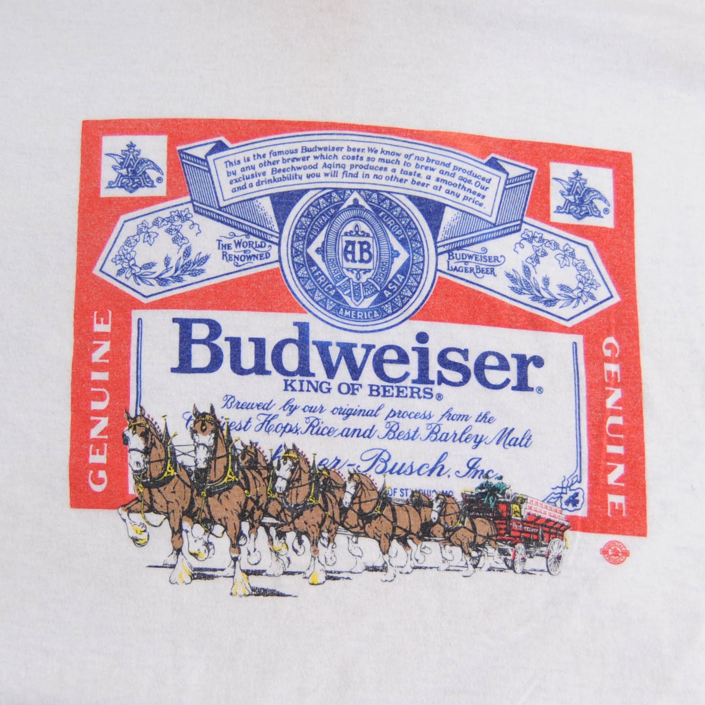 80's Budweiser リンガーT (L)/A3867T-S
