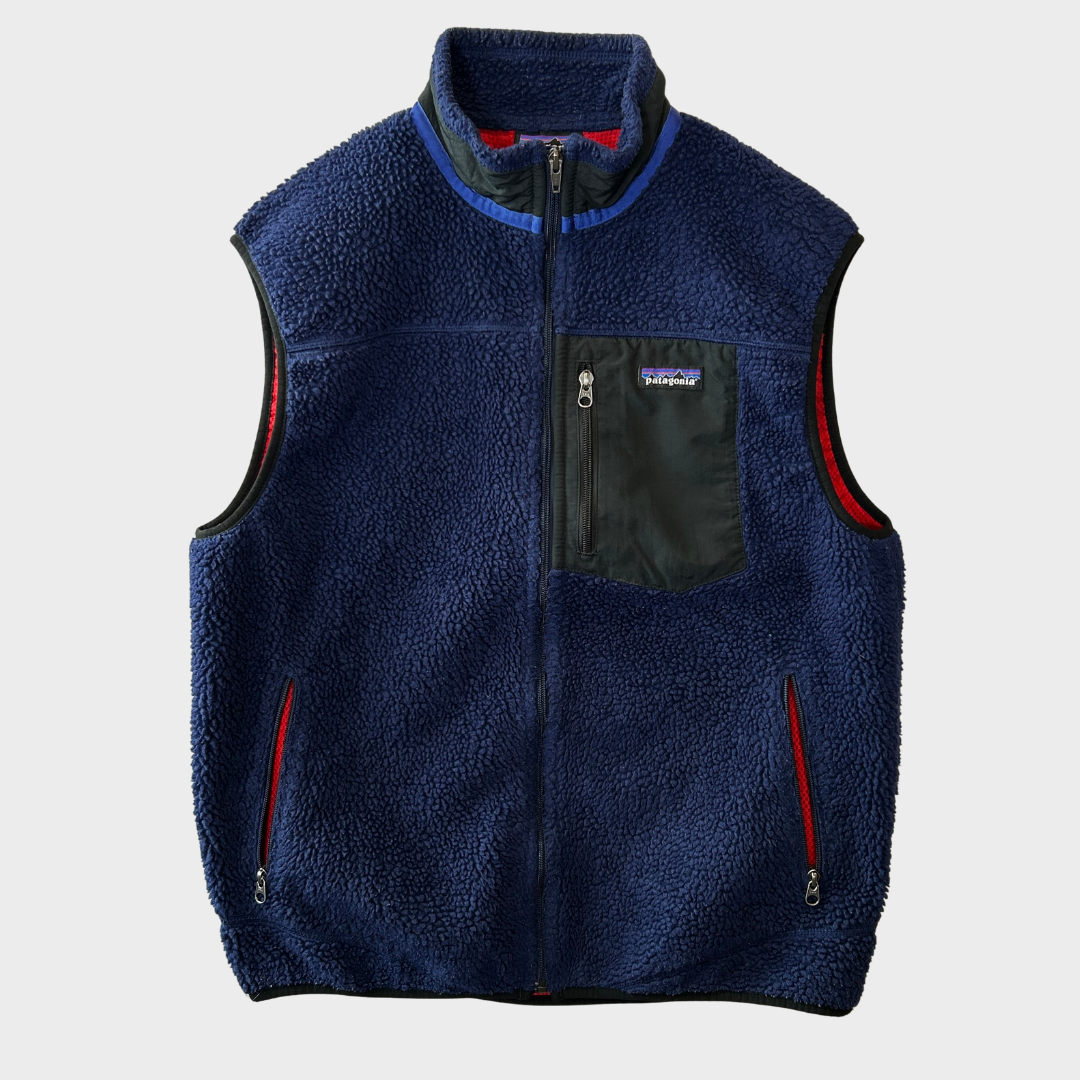 00's Patagonia retro x vest パタゴニア レトロ X ベスト フリース ネイビー (L)/A1537V-SO