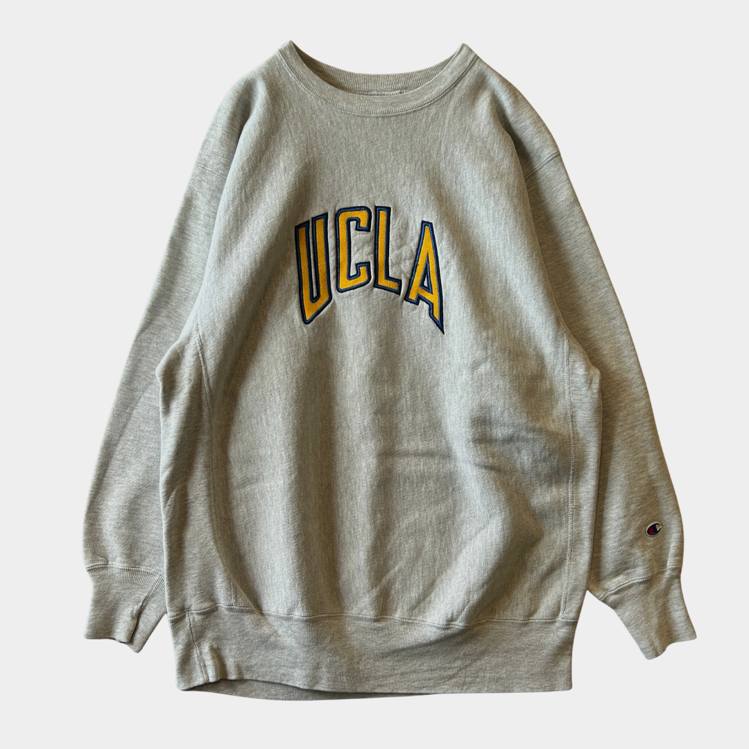 90's Champion Reverse Weave リバースウィーブ UCLA 刺繍 スウェット グレー(XXL)/A1054R-SO