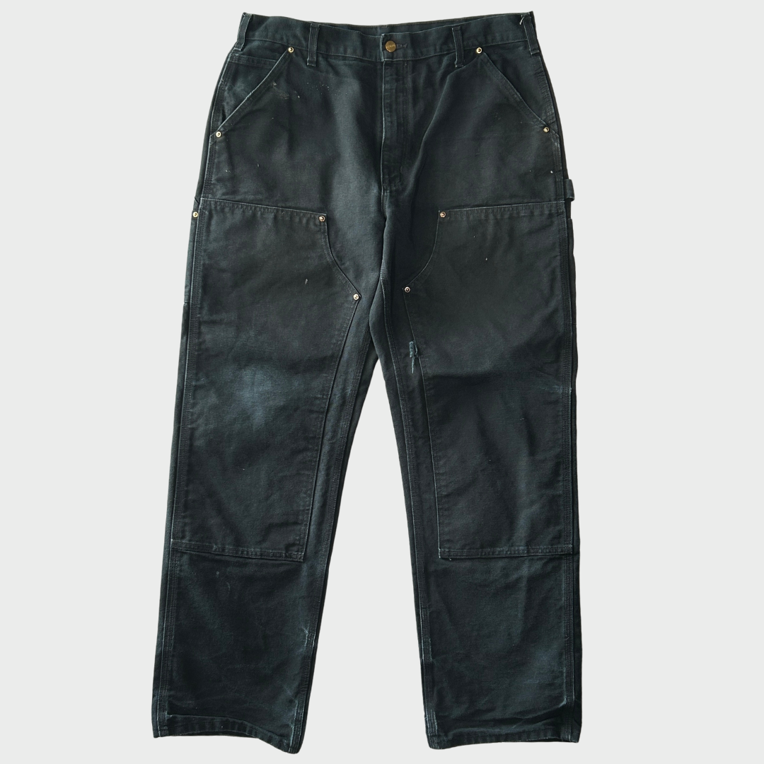 00's Carhartt カーハート ダブルニー ブラック (36×32)/A8365P-SO 00's Carhartt カーハート ダブルニー ブラック (36×32)/A8365P-SO