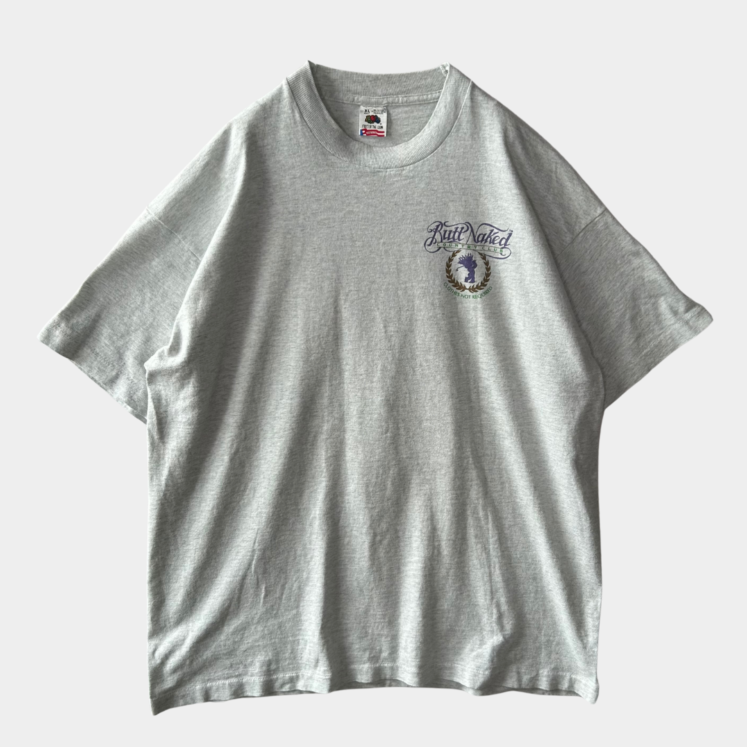 90's Fruit of The Loom Butt Naked Country Club トロール人形 Tシャツ ゴルフ グレー(XL)/B2422T-SO