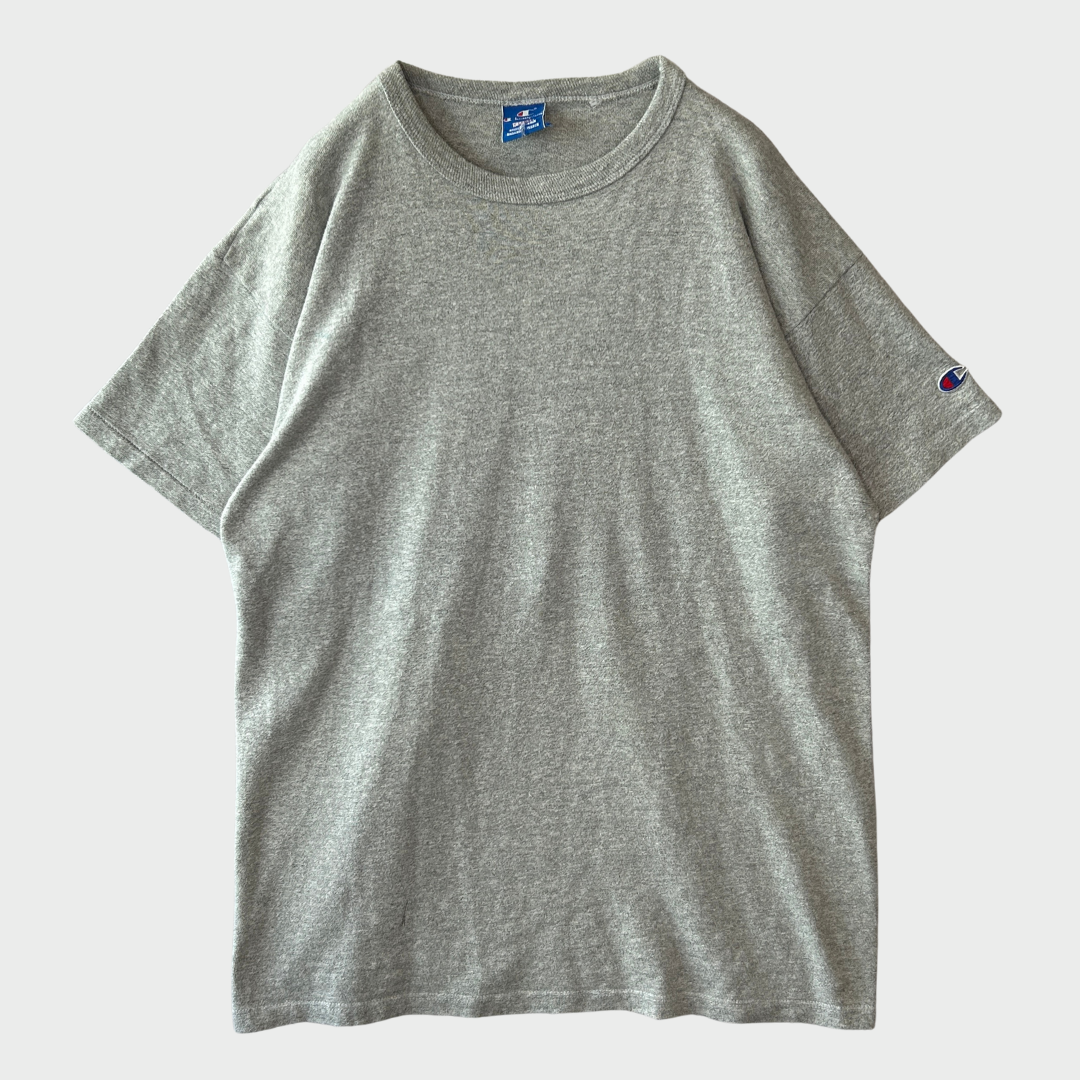 90's Champion 無地Tシャツ グレー (XL)/B2793T-SO
