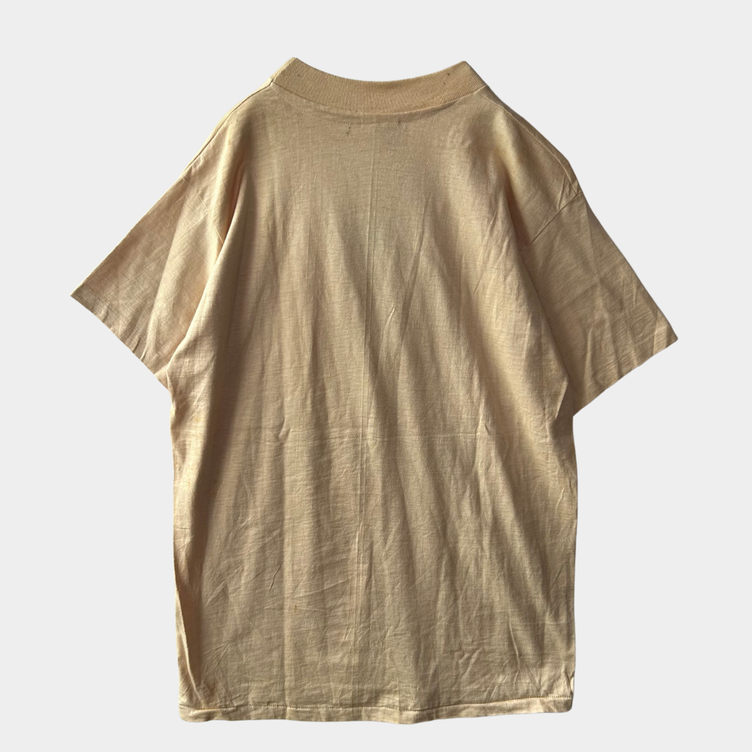 80's Hanes BENNIGAN'S レストラン 企業Tシャツ ベージュ(L)/A6910T-SO