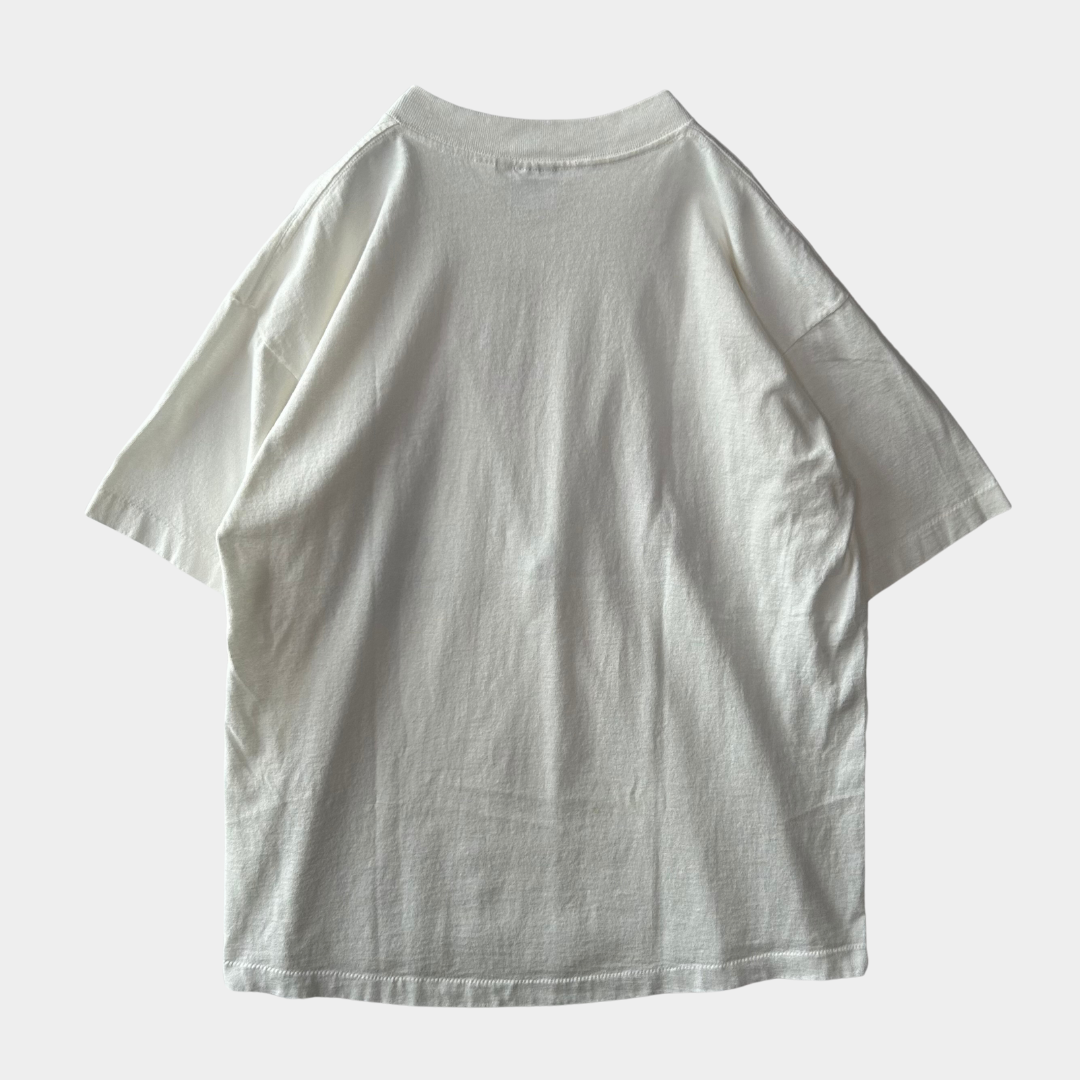 90's WARNER BROS フォグホーン・レグホーン プリントTシャツ ルーニー・テューンズ 白(XL)/B2137T-SO