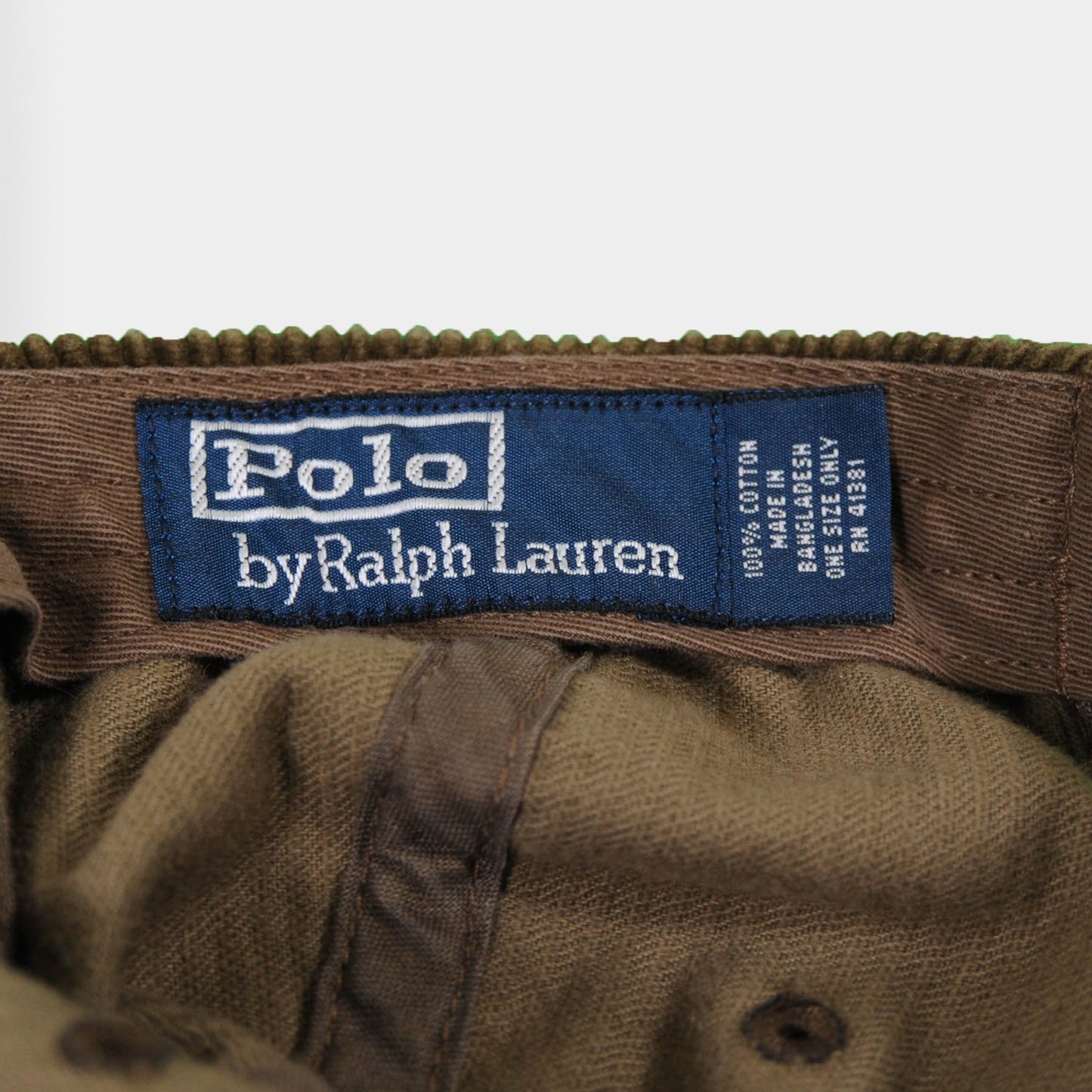 90's Polo by Ralph Lauren コーデュロイキャプ (ONE SIZE ONLY)/A4409C-O