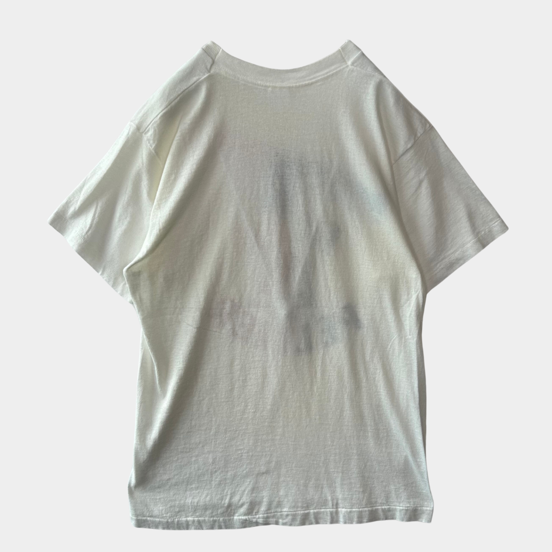 70's Fruit of The Loom WOOD STOCK Fes Tシャツ 白(サイズ不明)/A6451T-SO