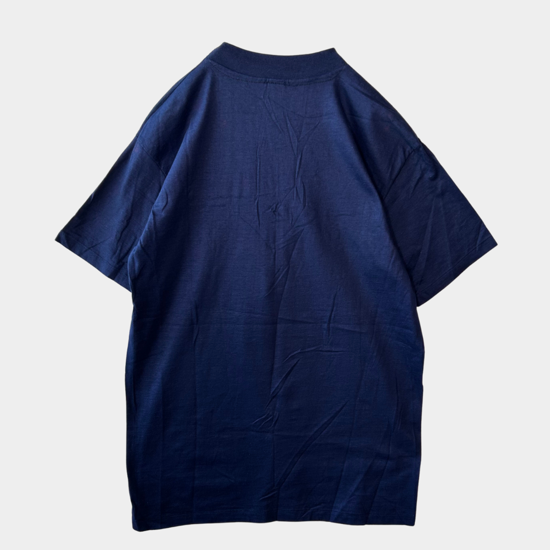 70's Hanes vice Drugs&the law ヒューストン大学 カレッジTシャツ紺色(L)/A6362T-SO